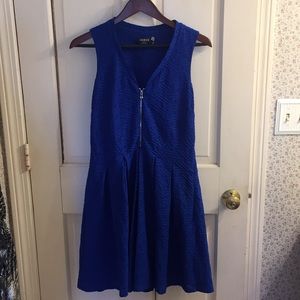 GUESS sleeveless dress bright blue size 10